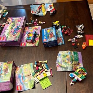 Bundle  of 5 mini Lego sets.  Friends, City, creator as shown